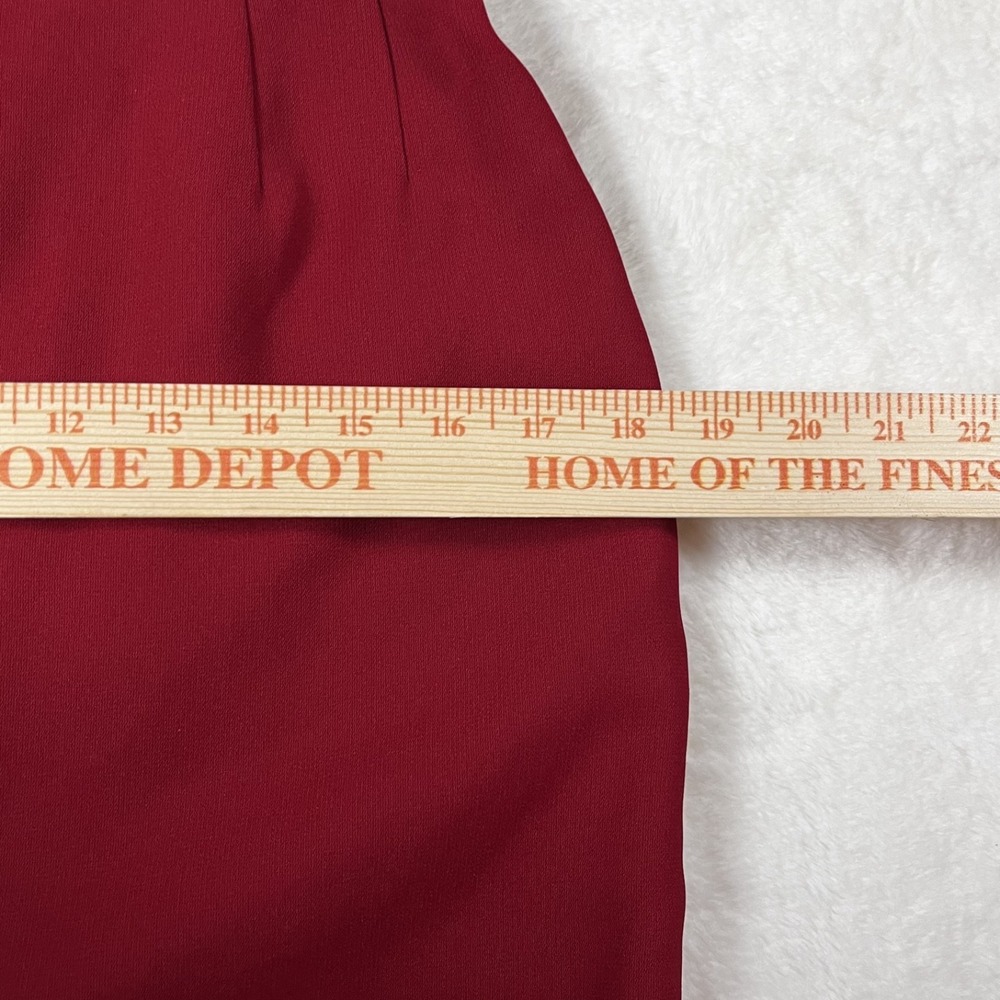 Liz Claiborne Red Pencil Skirt Size 8 Exc. Condition!! - Picture 4 of 7